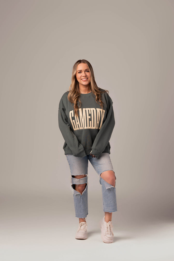 Game Day Stitch Crew Neck