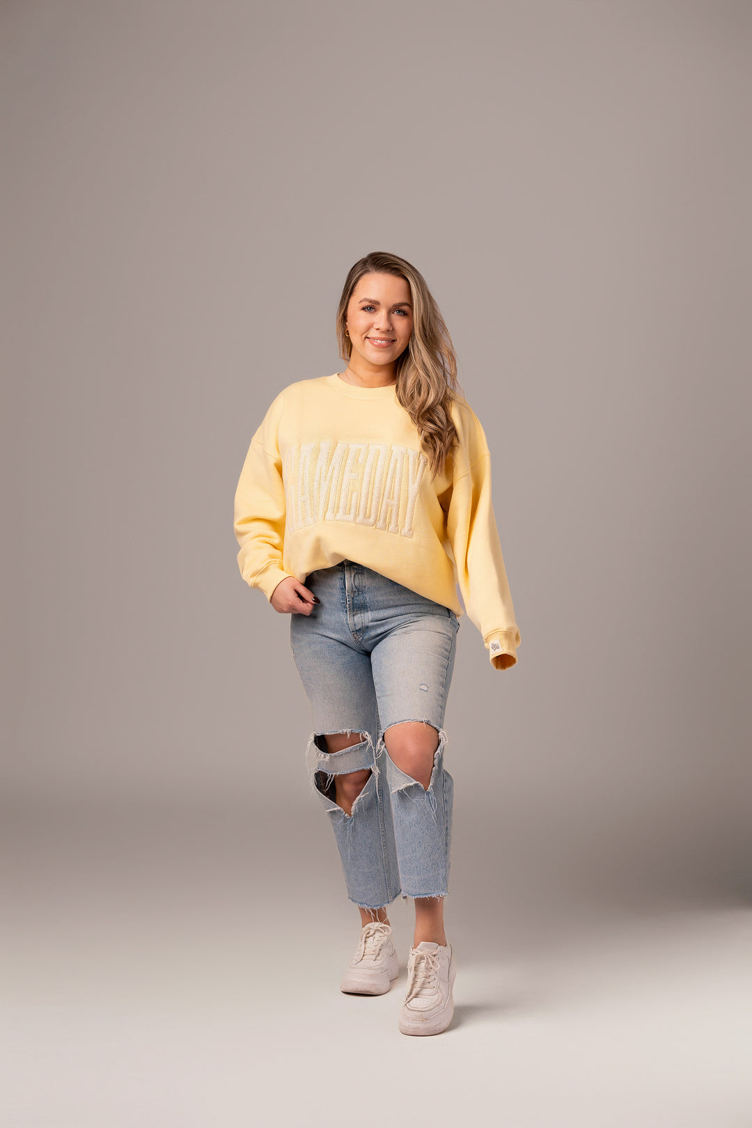 Game Day Stitch Crew Neck