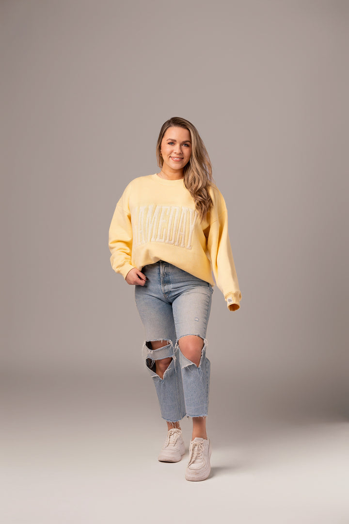 Game Day Stitch Crew Neck