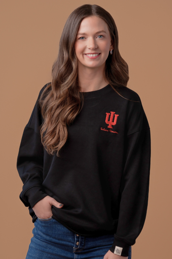Fan Girl Hoosiers Supersoft Crew Neck – Indiana Game Day