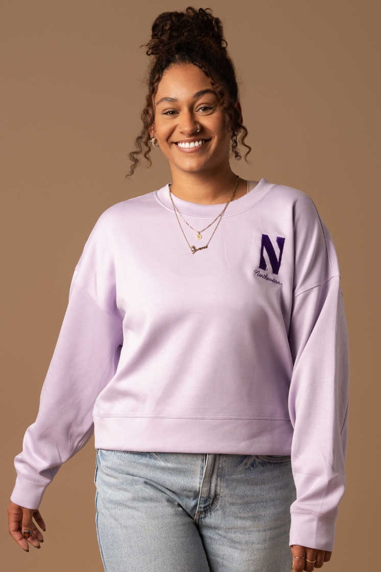 Northwestern crew neck sweatshirt on sale