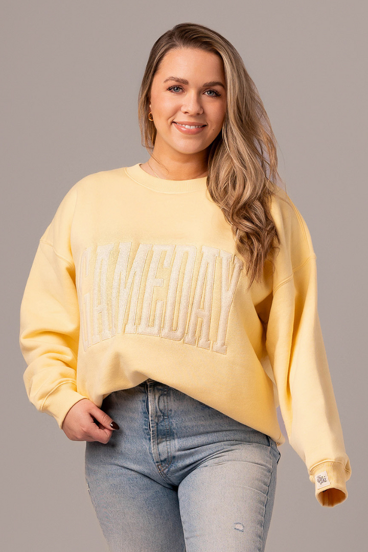 Game Day Stitch Crew Neck