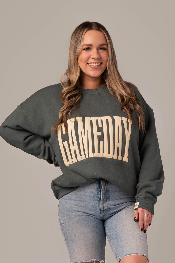 Game Day Stitch Crew Neck