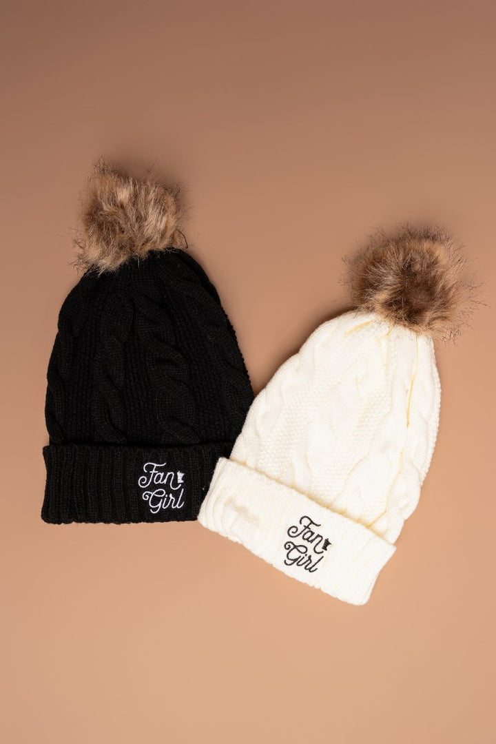 Fan Girl Fur Pom Beanie - Fan Girl Clothing