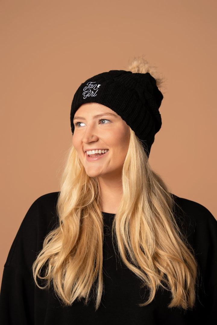 Fan Girl Fur Pom Beanie - Fan Girl Clothing