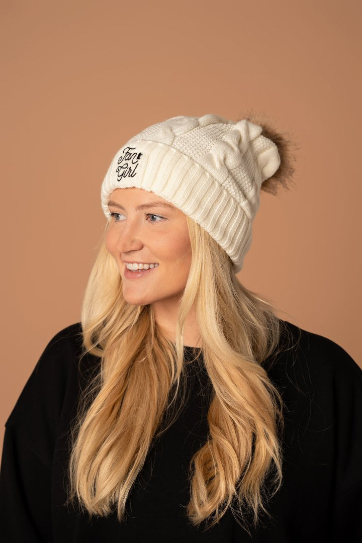 Fan Girl Fur Pom Beanie - Fan Girl Clothing