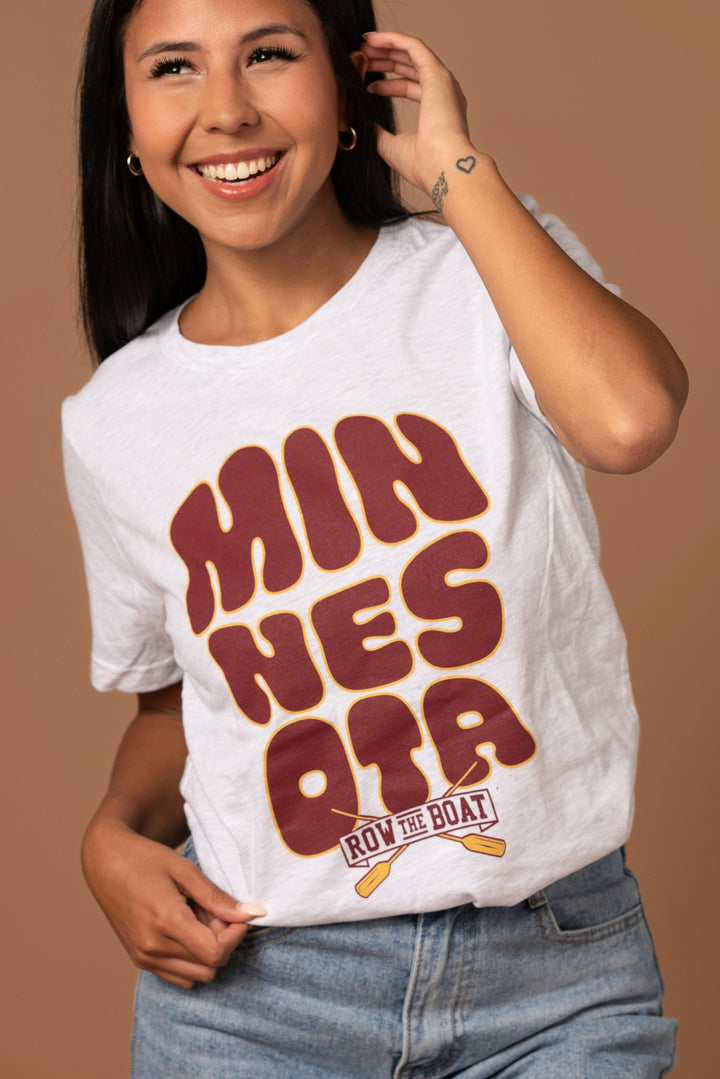 Row the Boat Bubble Boyfriend Tee - Fan Girl MN