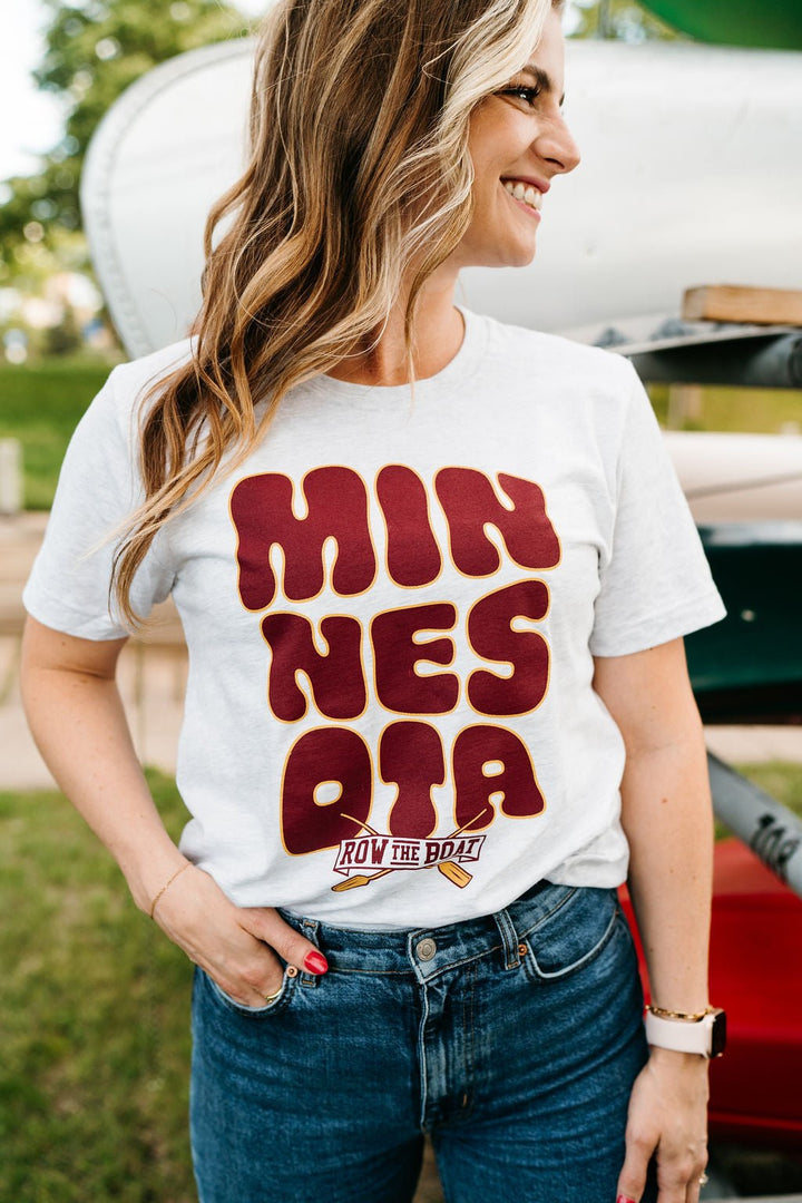 Row the Boat Bubble Boyfriend Tee - Fan Girl MN