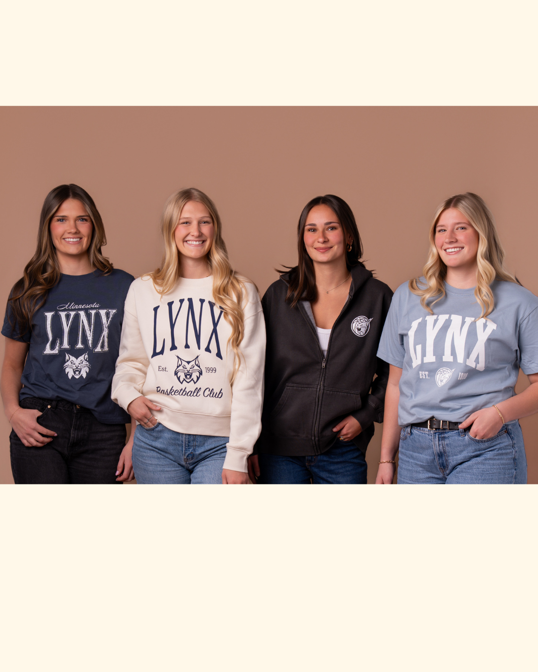 Image of 4 girls wearing MN Lynx apparel