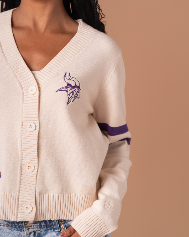 Minnesota Vikings Varsity Oversized Boxy Cardigan