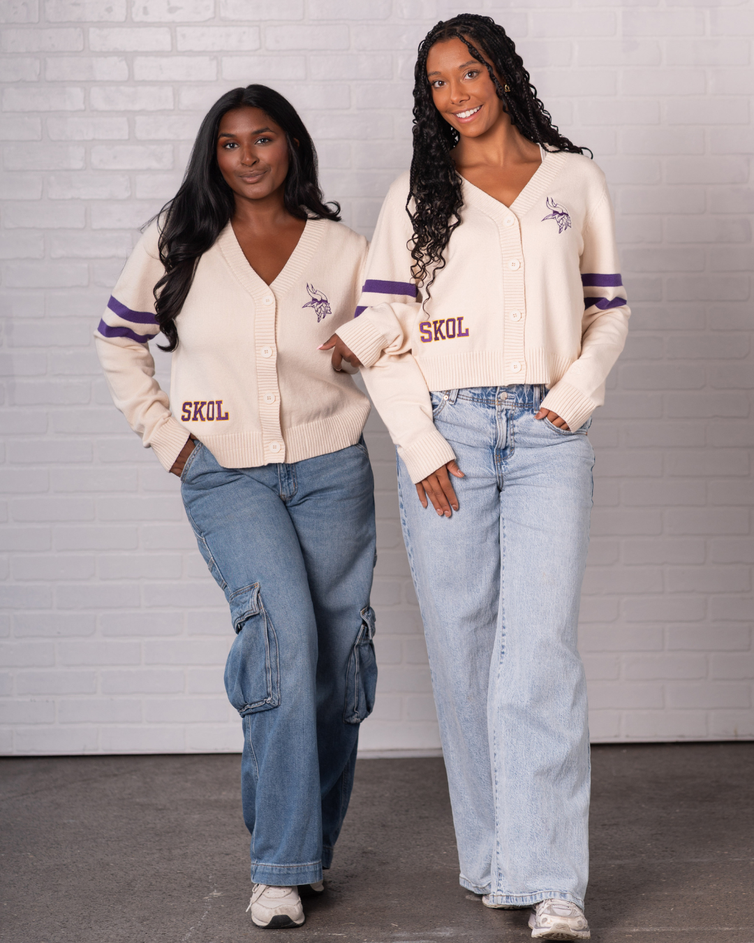 Minnesota Vikings Varsity Oversized Boxy Cardigan