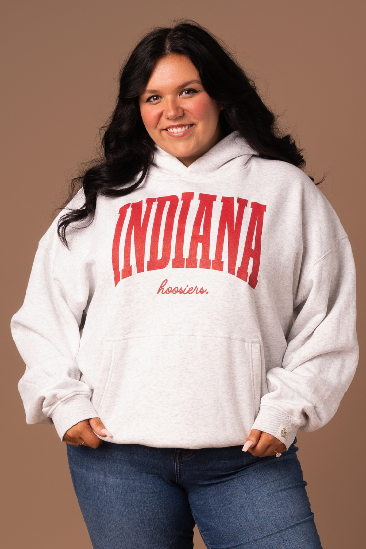 売れ筋商品|||ファナティクス パーカー・スウェットシャツ アウター レディース Women's  White Indiana Hoosiers Striped Notch Neck Pullover Hoodie White Women's Fanatics White Indiana Hoosiers Striped Notch Neck