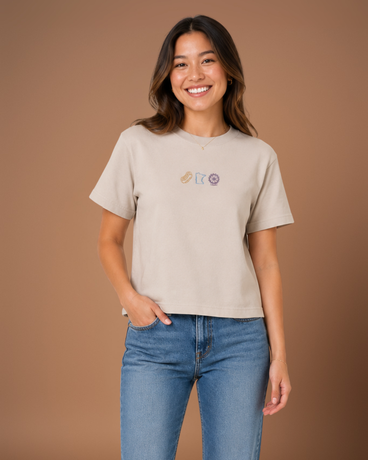 Fair Icon Embroidered Boxy Tee