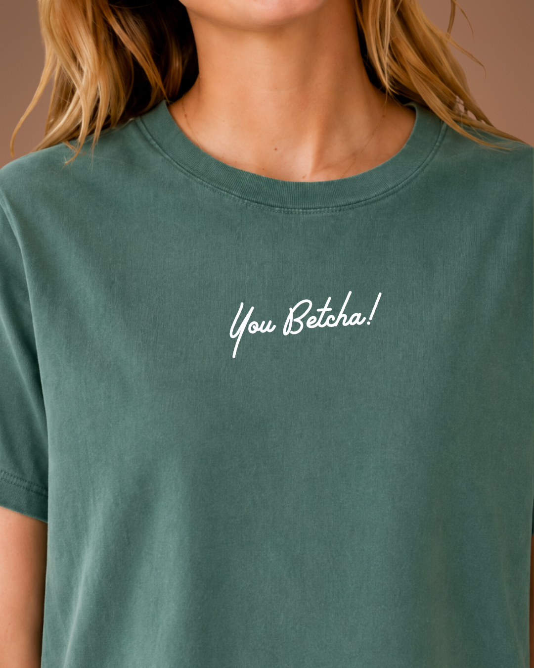 You Betcha! Embroidered Boxy Tee