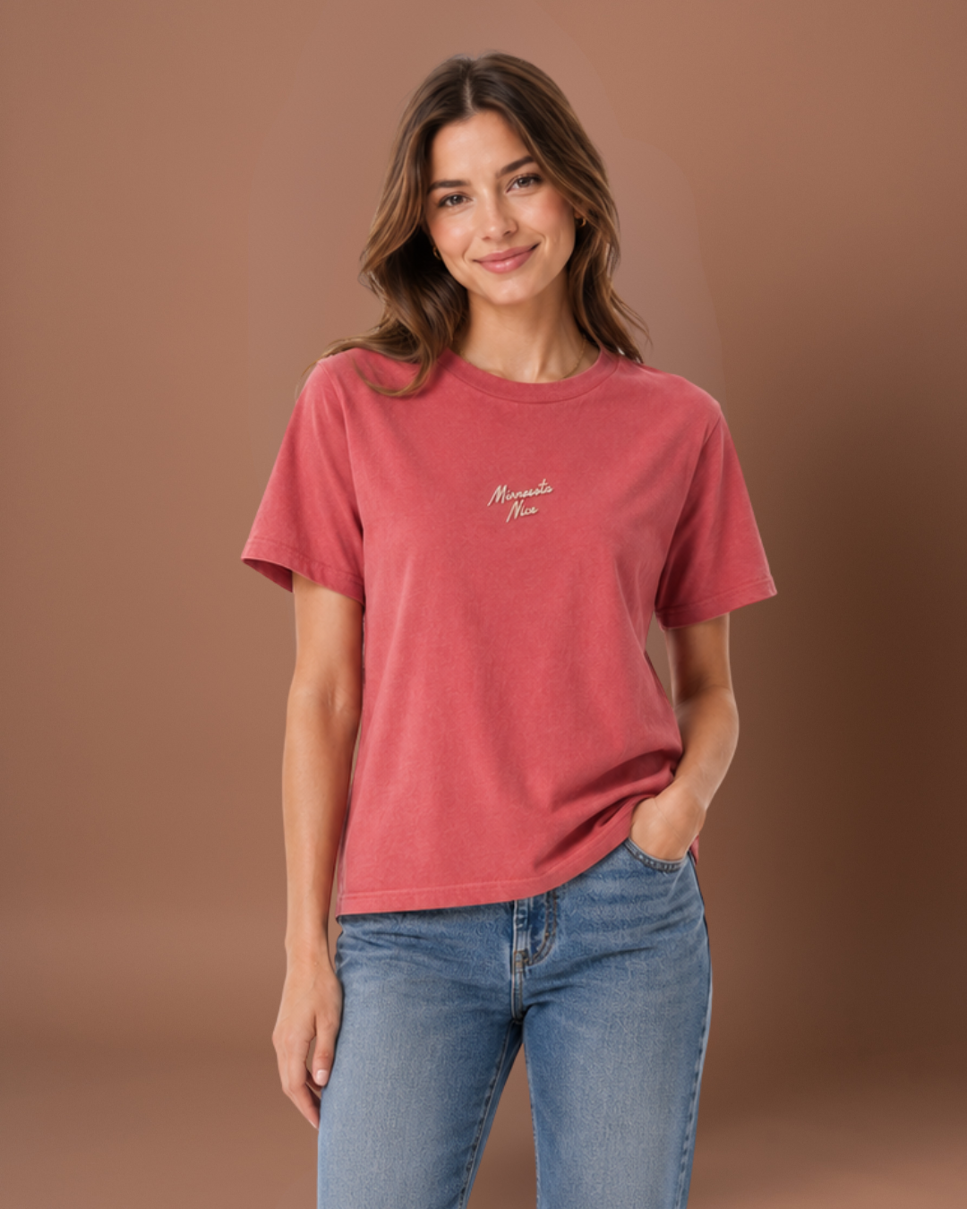 Minnesota Nice Embroidered Boxy Tee
