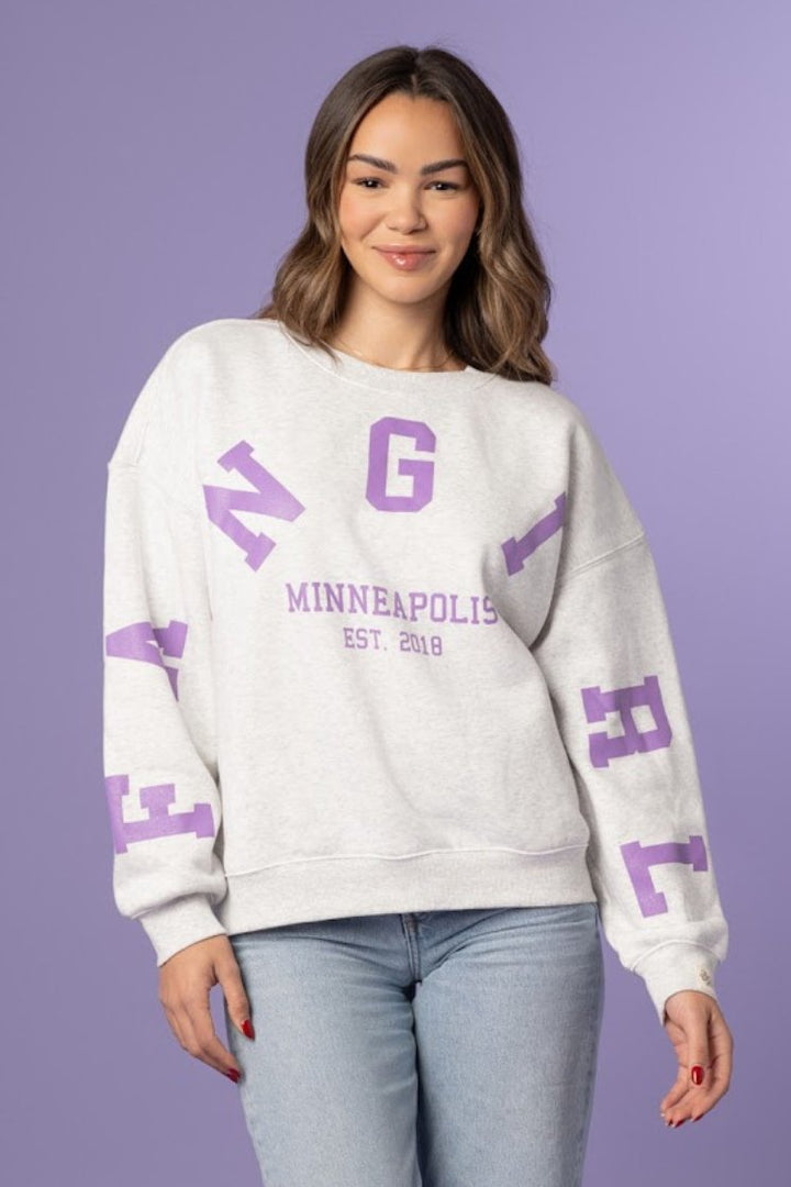 Fan Girl Oversized Graphic Crew - Fan Girl Clothing