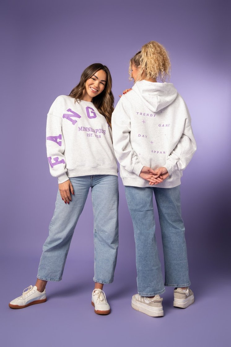 Fan Girl Oversized Graphic Crew - Fan Girl Clothing