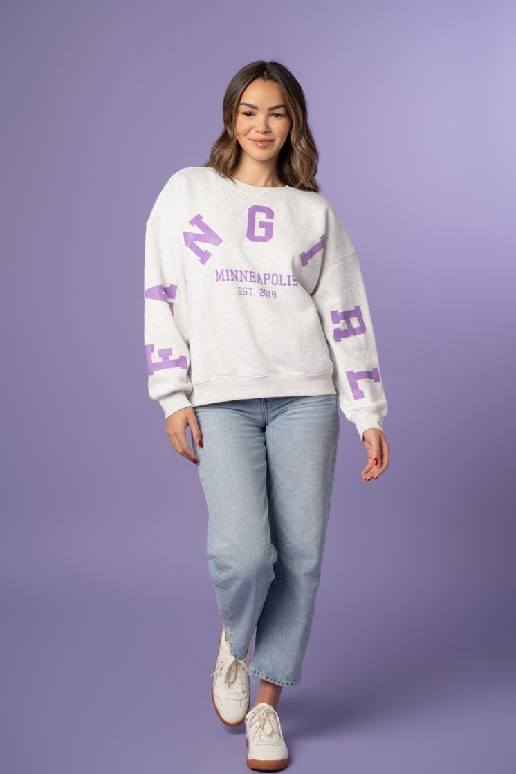 Fan Girl Oversized Graphic Crew - Fan Girl Clothing