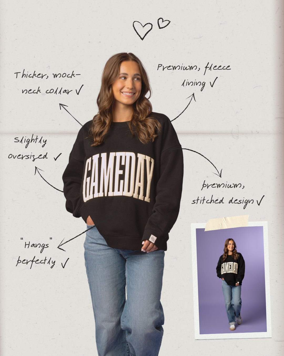 Game Day Stitch Crew - Fan Girl Clothing