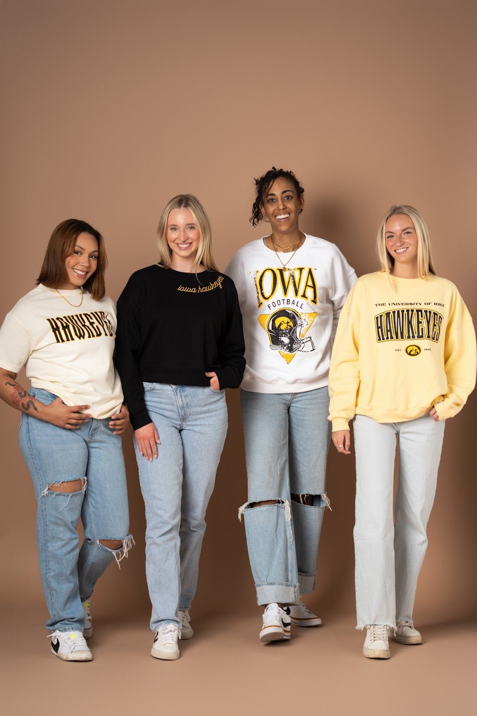 Iowa Football Throwback Crew - Fan Girl Clothing