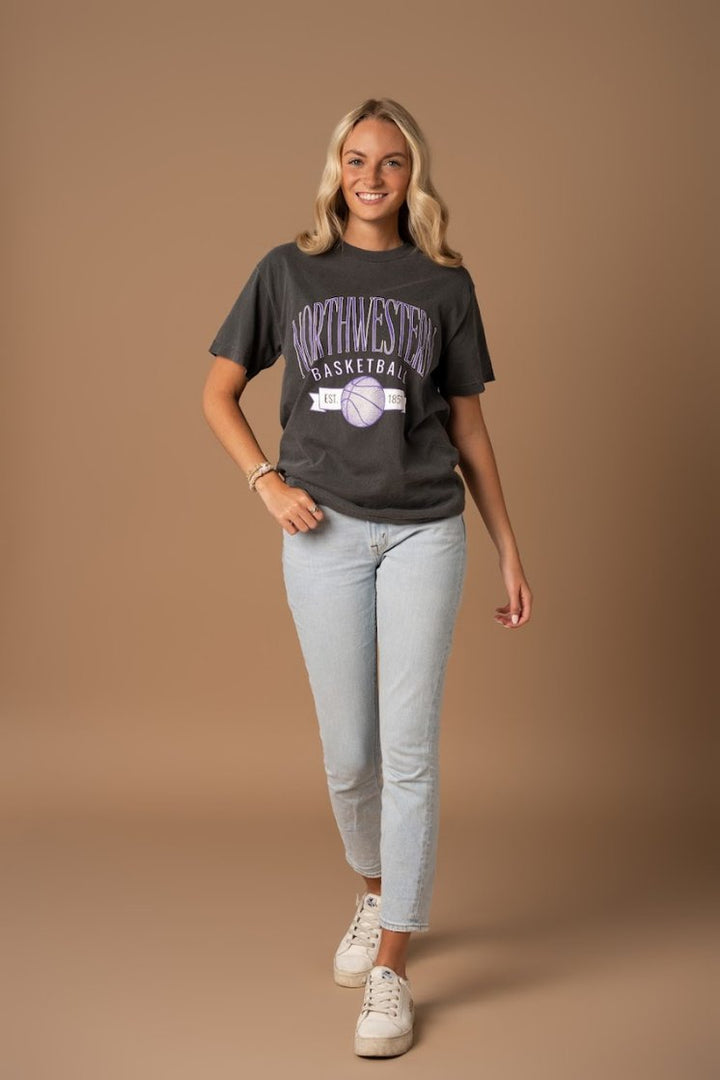 Northwestern Basketball Tee - Fan Girl Clothing