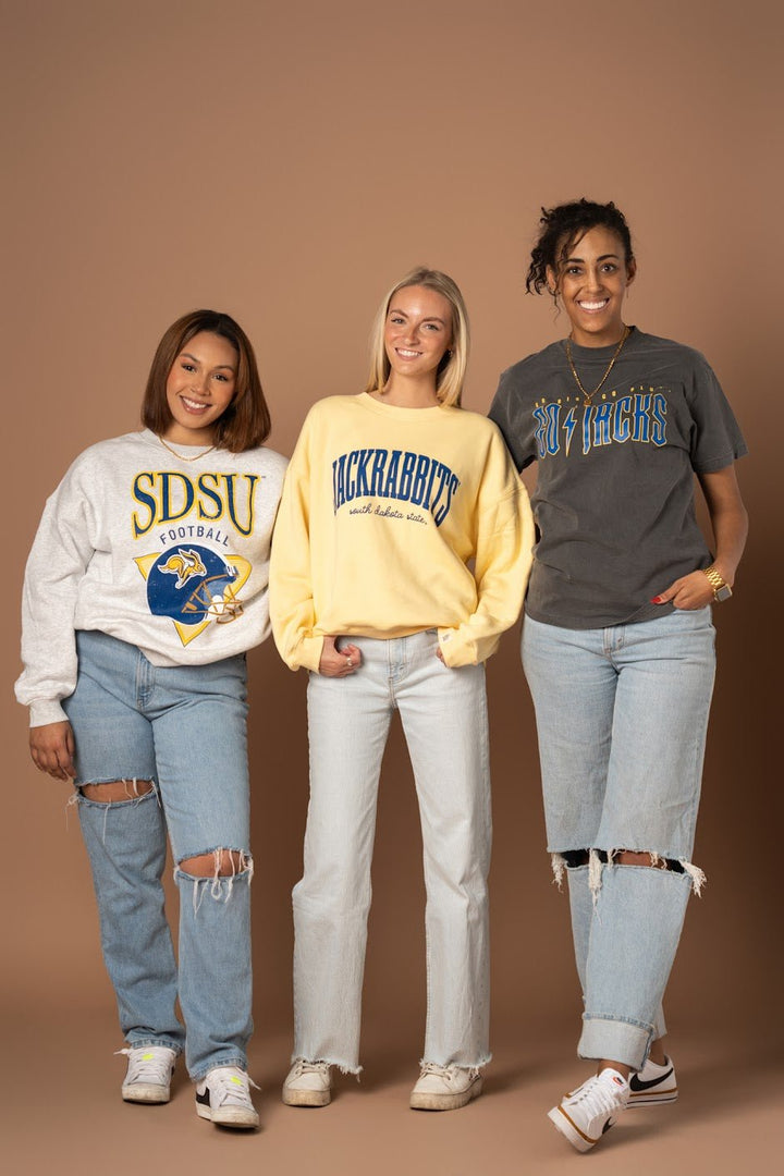 SDSU Throwback Football Crew - Fan Girl Clothing