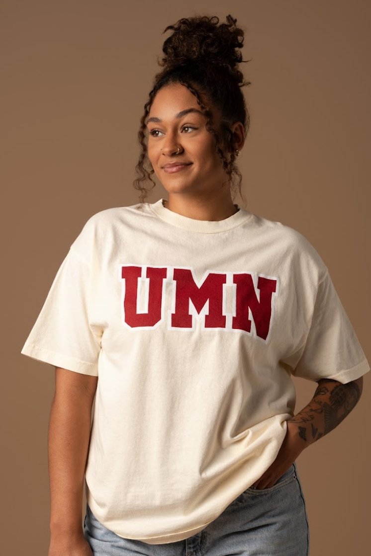 UMN Block Letter Tee - Fan Girl Clothing