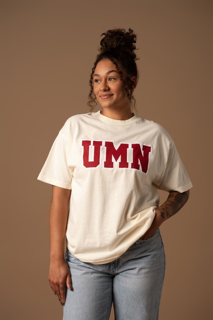 UMN Block Letter Tee - Fan Girl Clothing