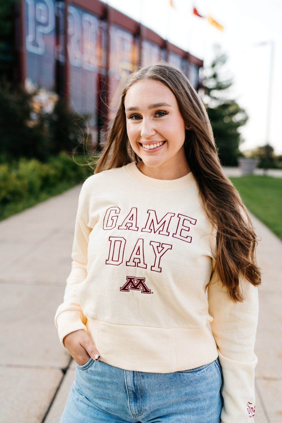Game Day Cropped Crew - Fan Girl Clothing