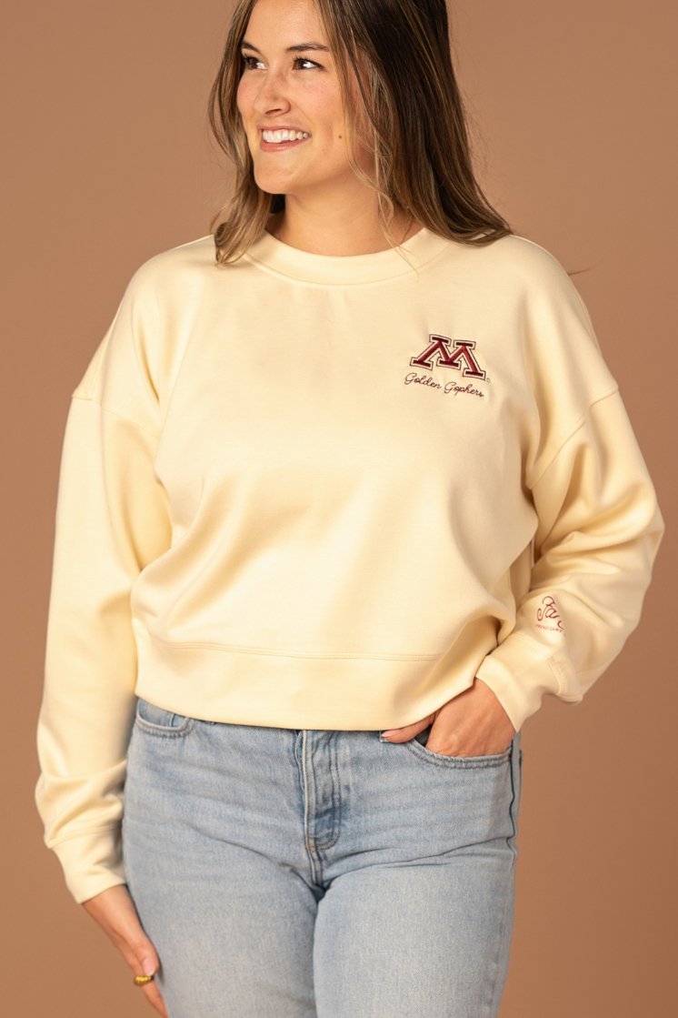 Golden Gophers Cropped Crew - Fan Girl Clothing