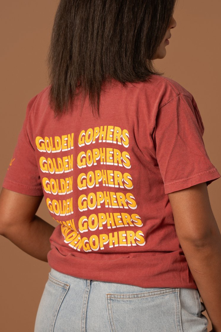 Golden Gophers Stacked Tee - Fan Girl Clothing