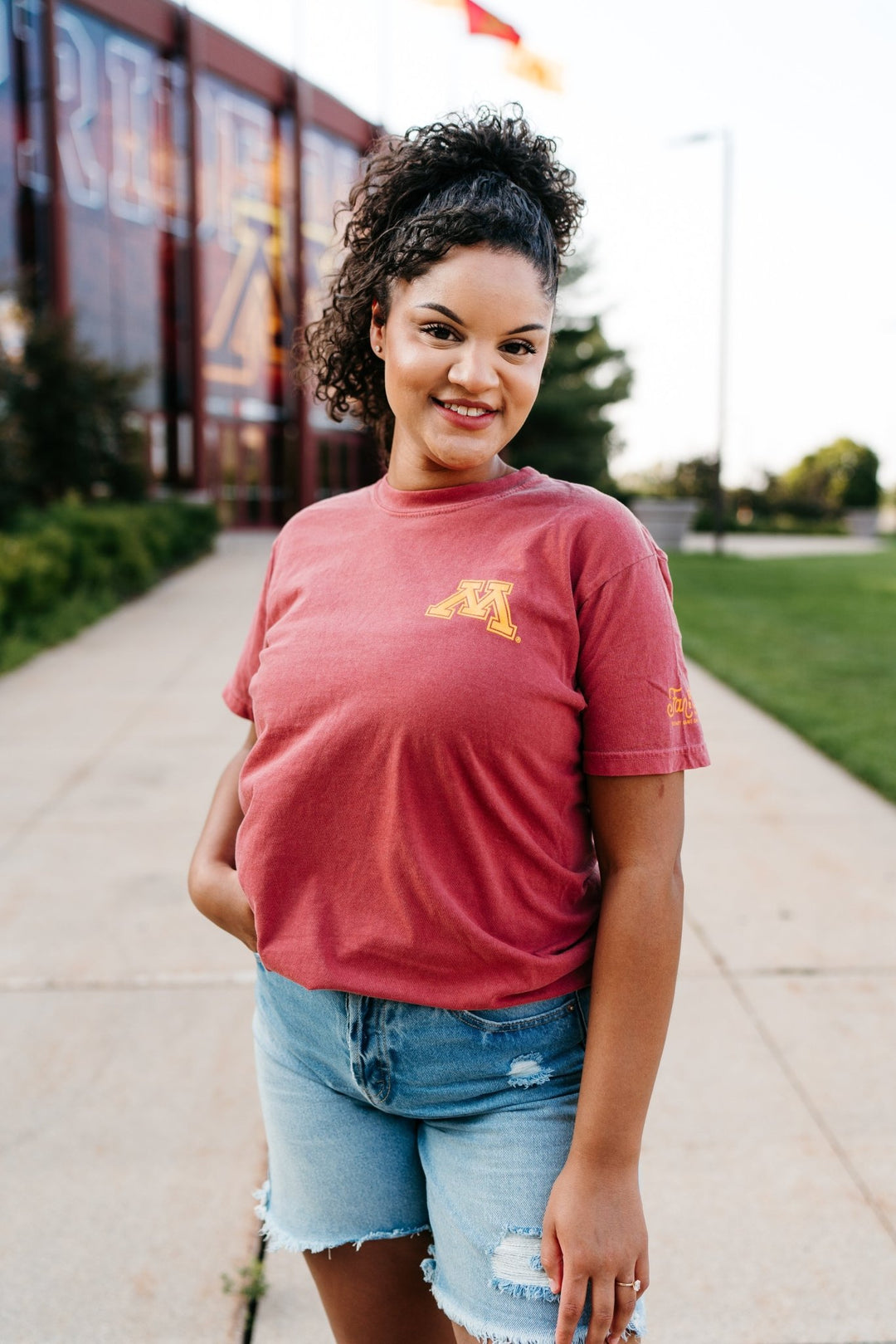 Golden Gophers Stacked Tee - Fan Girl Clothing