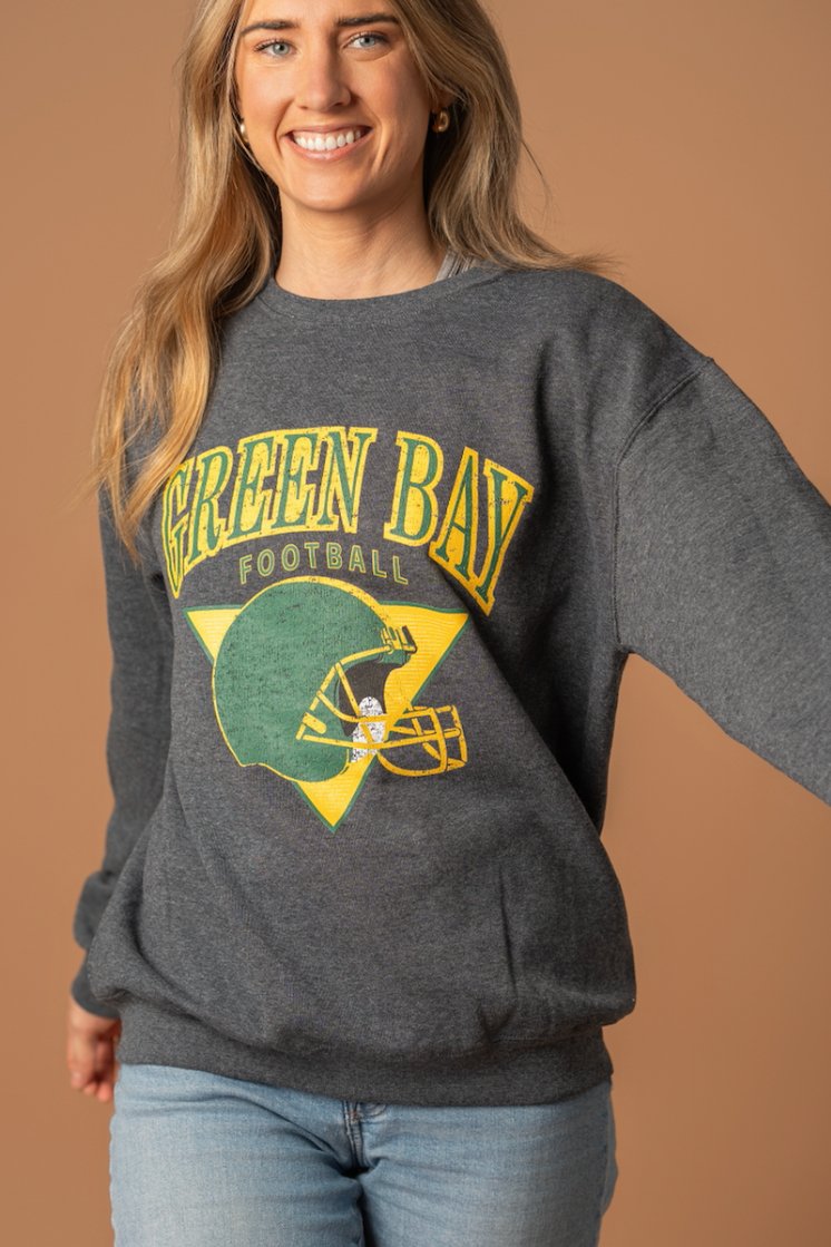 Green Bay Football Classic Crew - Fan Girl Clothing