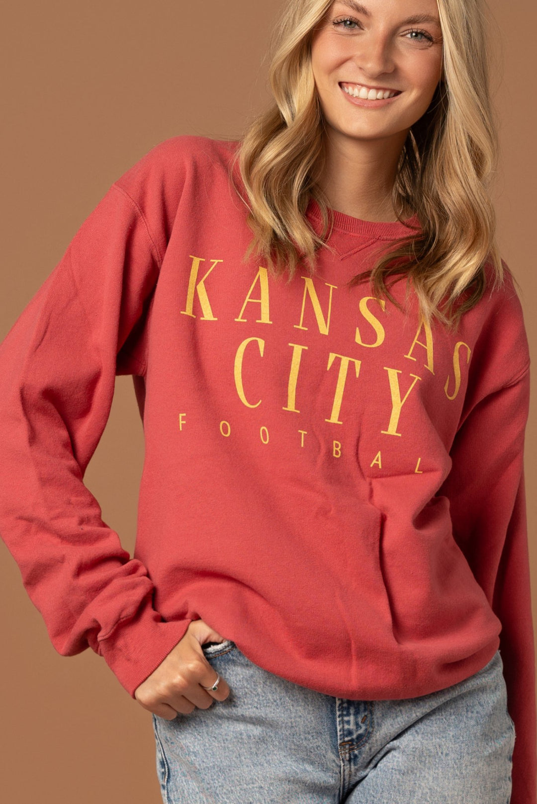 Kansas City Football Vintage Crew – Fan Girl Clothing