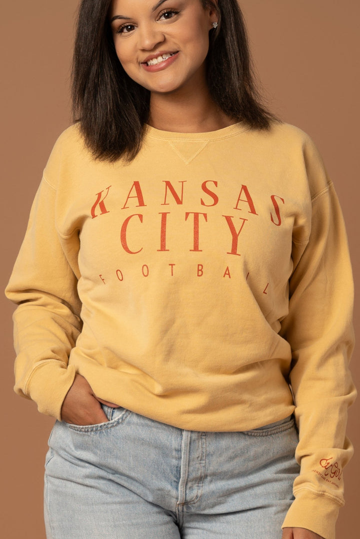 Kansas City Football Vintage Crew - Fan Girl MN