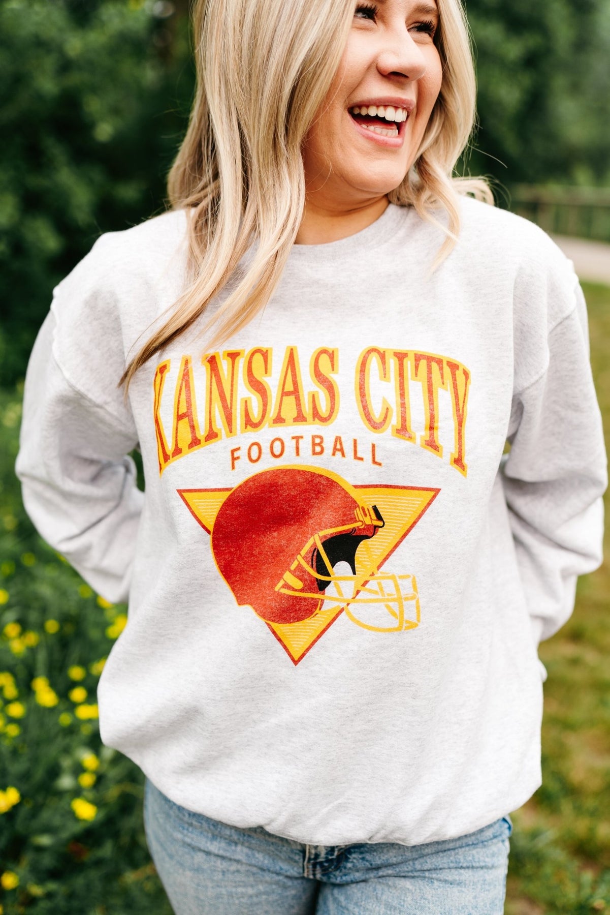 Vintage KC Football - Kansas City Chiefs Hoodie