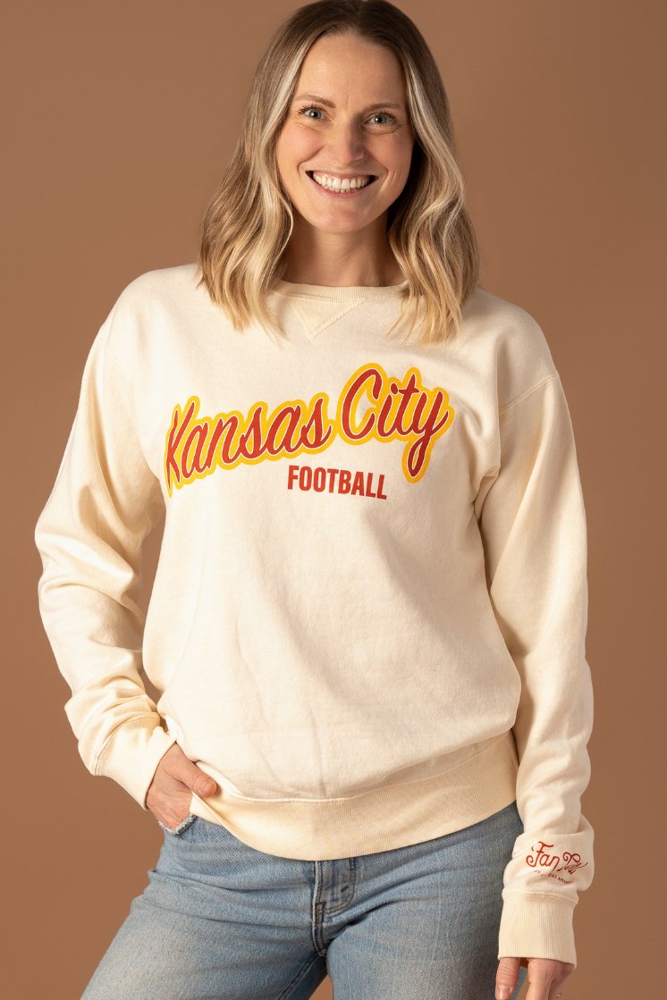 Kansas City Football Vintage Crew – Fan Girl Clothing