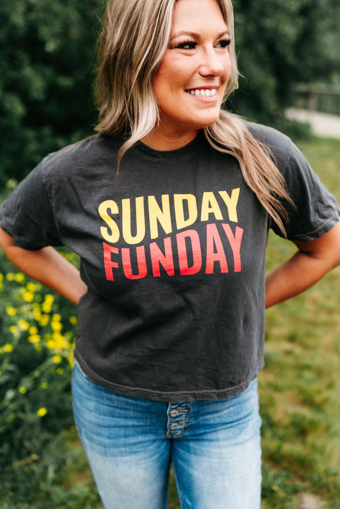 KC Sunday Funday Cropped Tee - Fan Girl MN