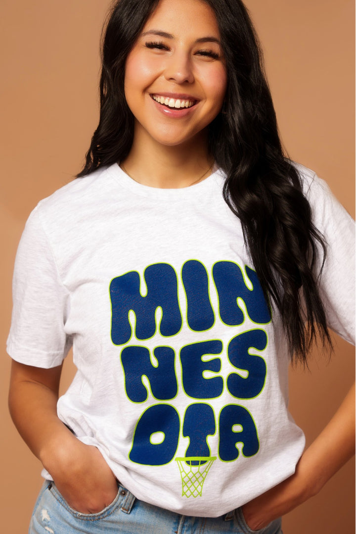 MN Basketball Bubble Tee - Fan Girl Clothing