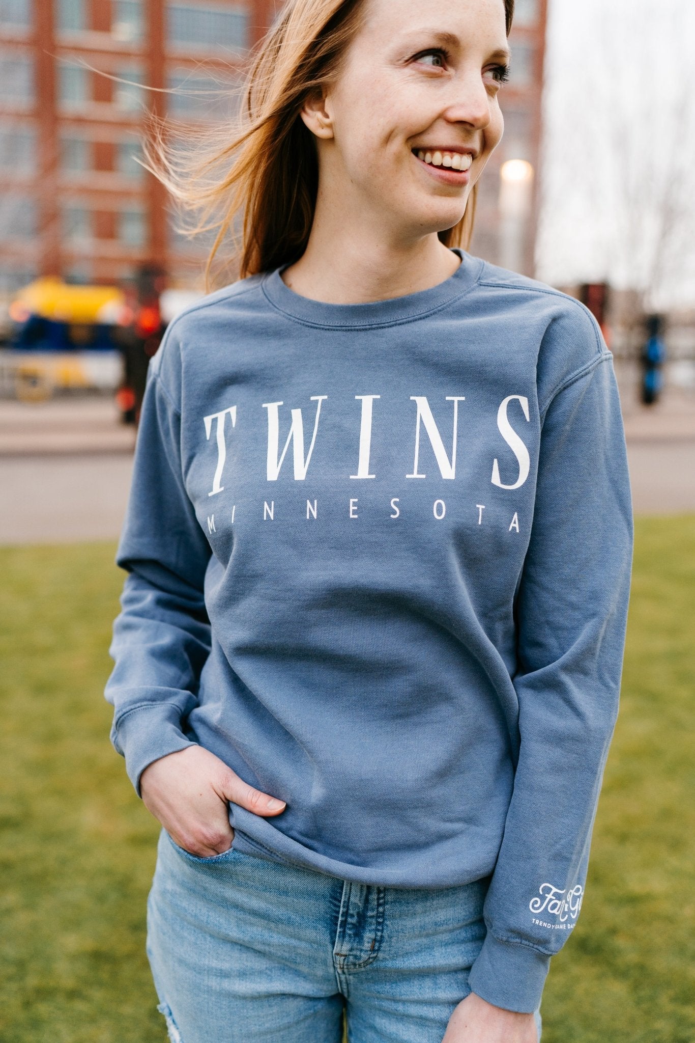 Vintage oversized crew neck top
