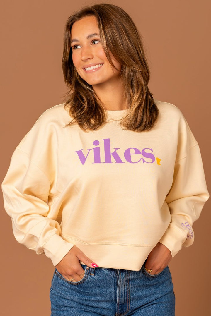 Vikes Supersoft Crop - Fan Girl Clothing