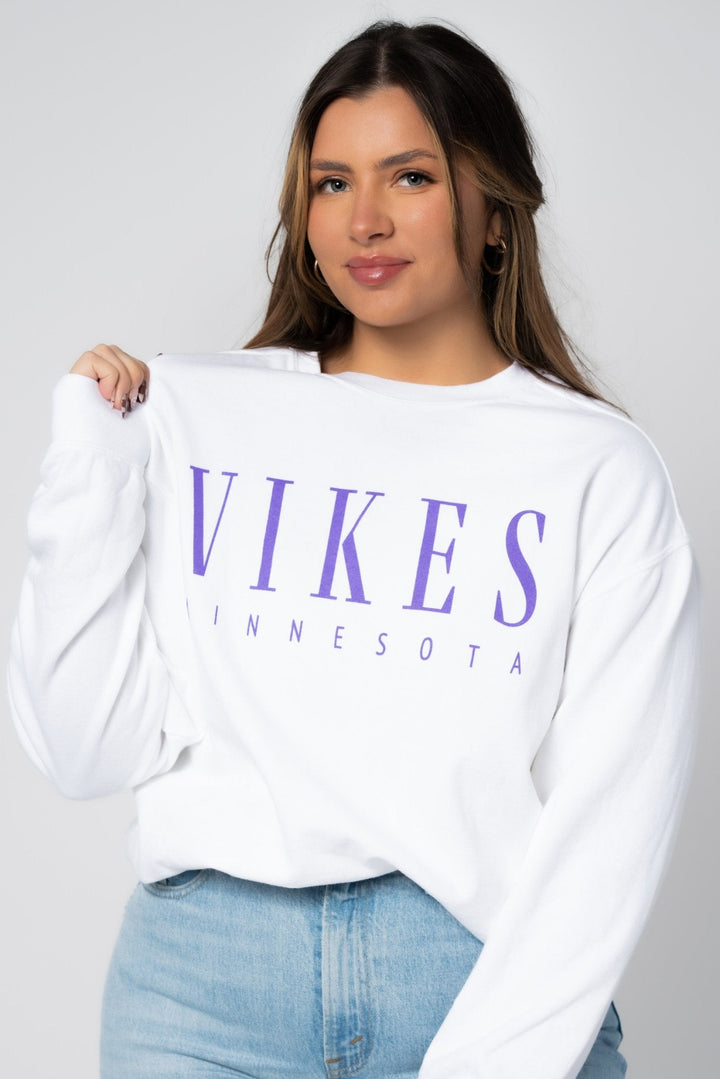 Vikes Vintage Crew - Fan Girl Clothing